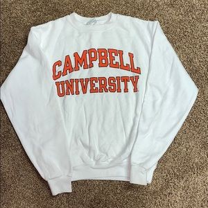Campbell University | White crewneck